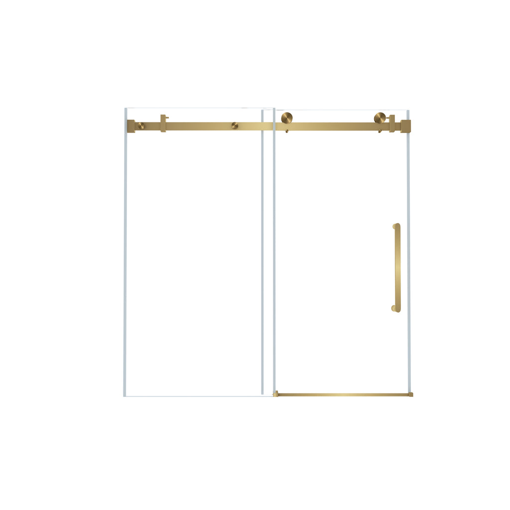 Frameless Single Sliding Shower Door 56-60"W x 60"H