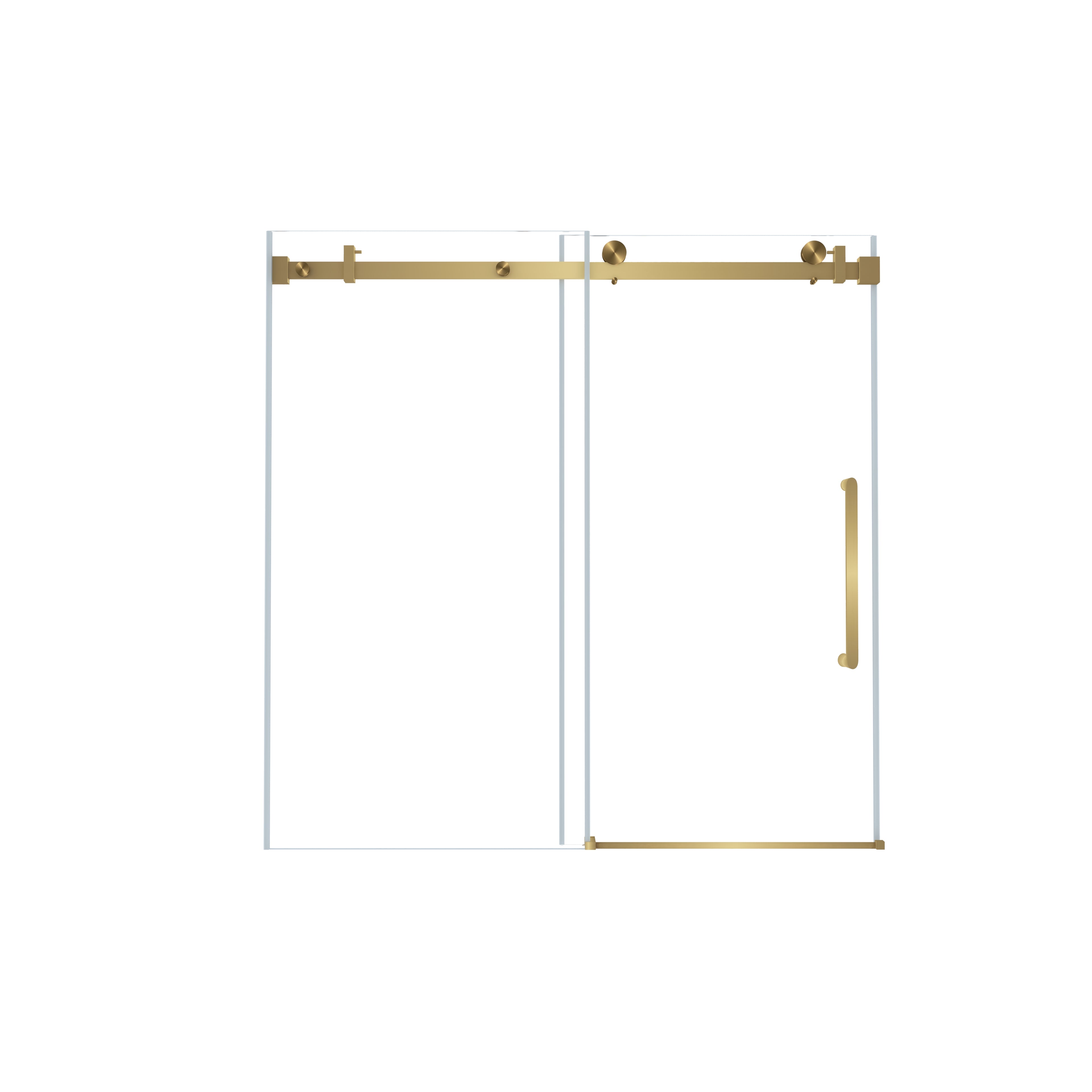 Frameless Single Sliding Shower Door 56-60"W x 60"H