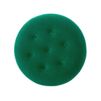 Yolanda 24" Round Upholstered Accent Ottoman, Ultramarine