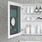 24'' W x 26'' H Surface Frameless Mirror Medicine Cabinet