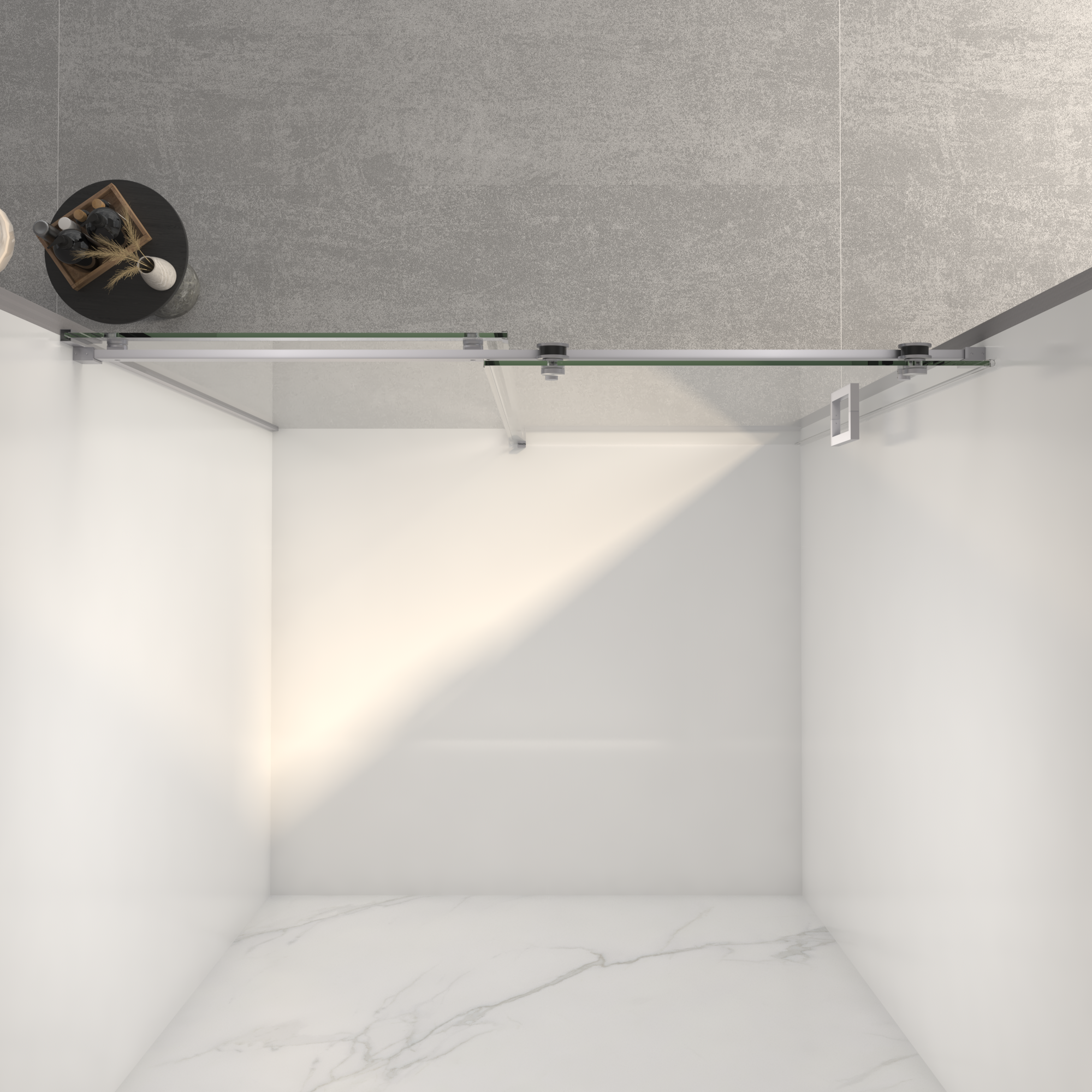 Frameless Sliding Shower Door 56-60"W x 72"H