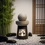 Outdoor Garden Lantern with Warm LED Light Deer Silhouette