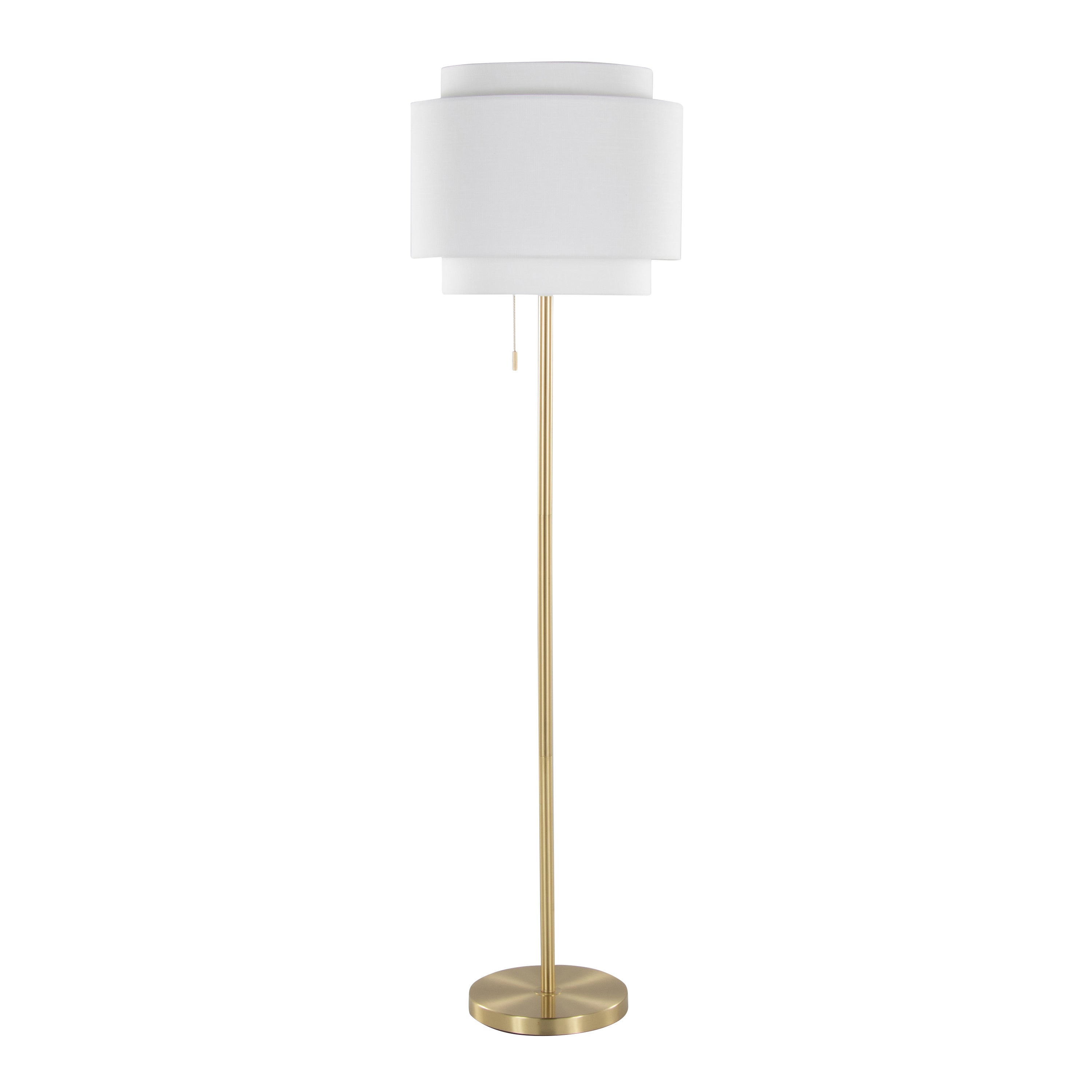 Tier 64" Contemporary Metal Floor Lamp