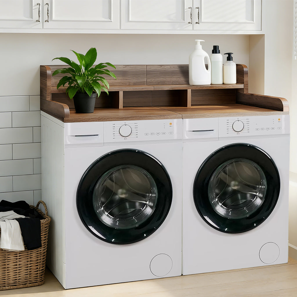 Washer Dryer Countertop with Non-slip Pads - Walnut