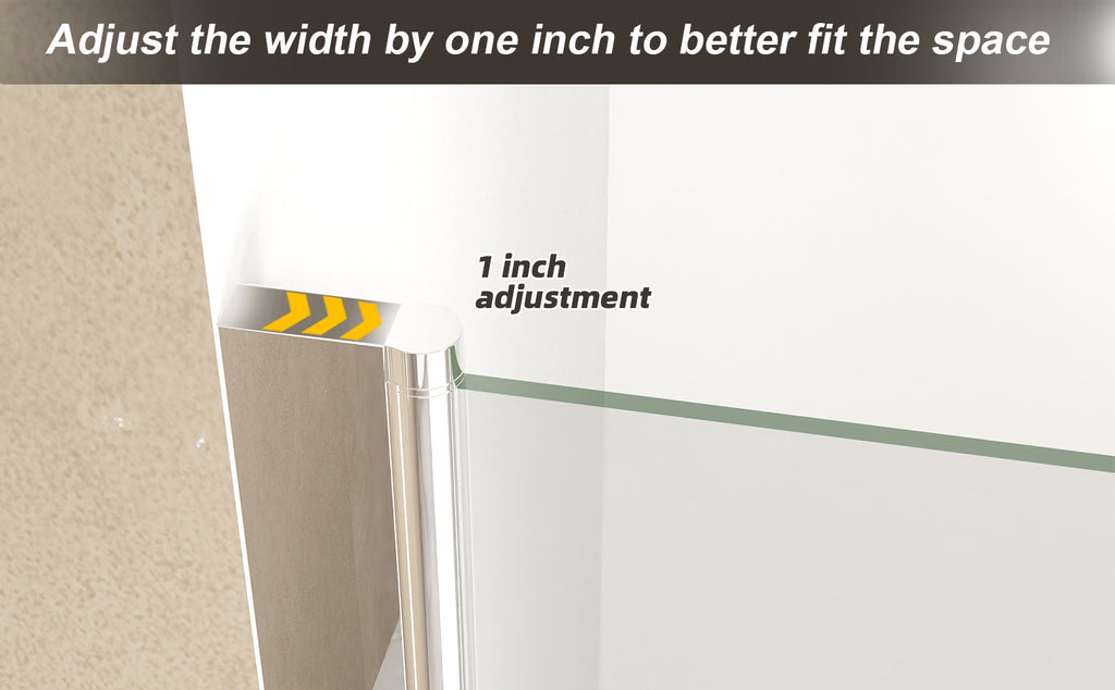 37-36" x 72" Bifold Shower Door