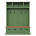 ON-TREND Farmhouse Hall Tree with Storage Bench