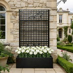 Metal Planter Box with Trellis
