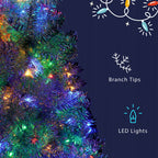6FT Silver Pre-Lit Artificial Christmas Tree
