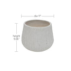 11" Dia x 9.06" H Large Round Planters for Indoor Plants