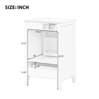 20" Bathroom Vanity with Sink and Soft Closing Door