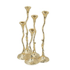 5-Light Cast Aluminum Taper Candle Holder