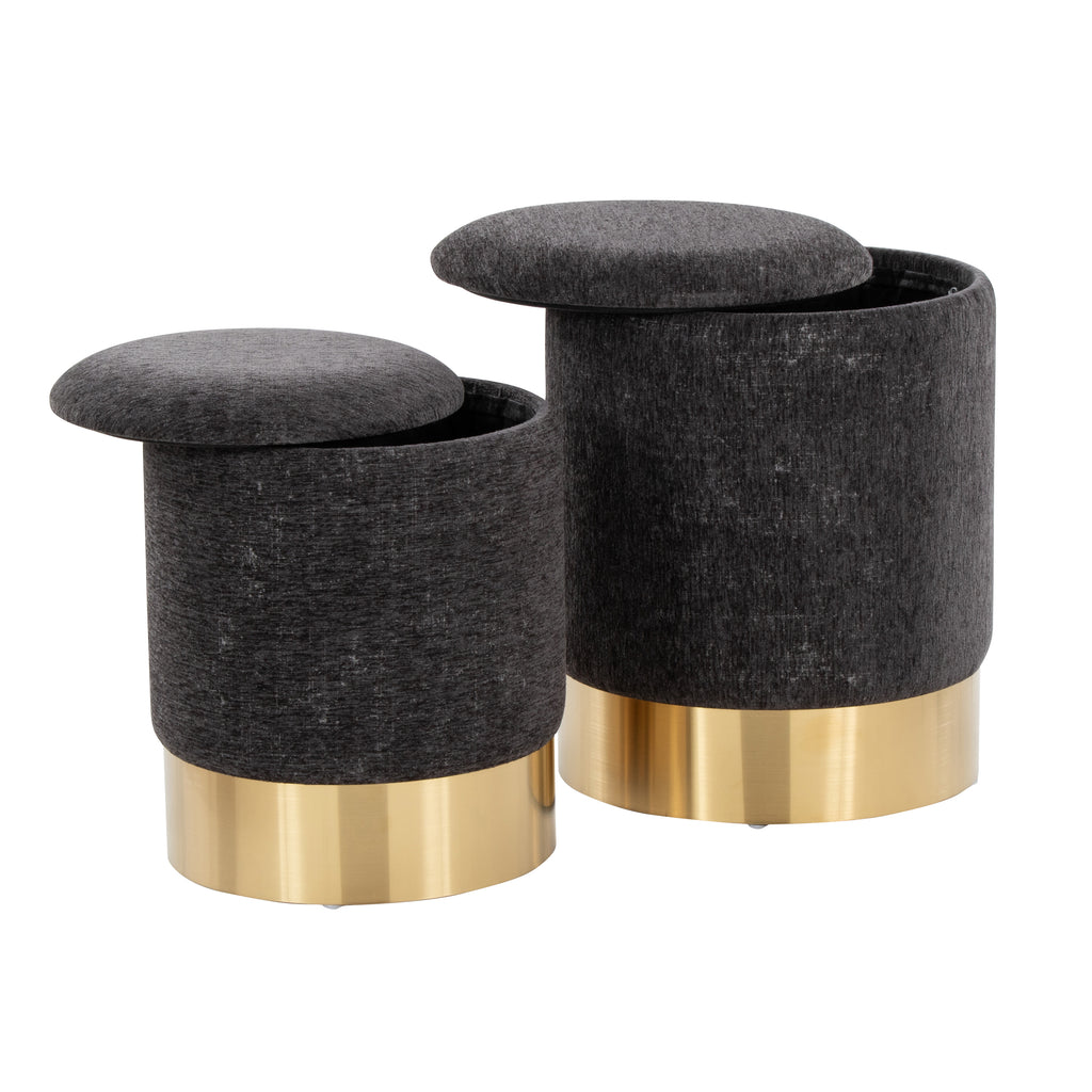 Contemporary Nesting Ottoman Set