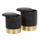 Contemporary Nesting Ottoman Set
