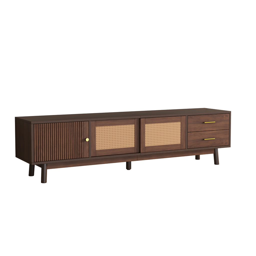 Mid Century Modern TV Stand for 80" TVs
