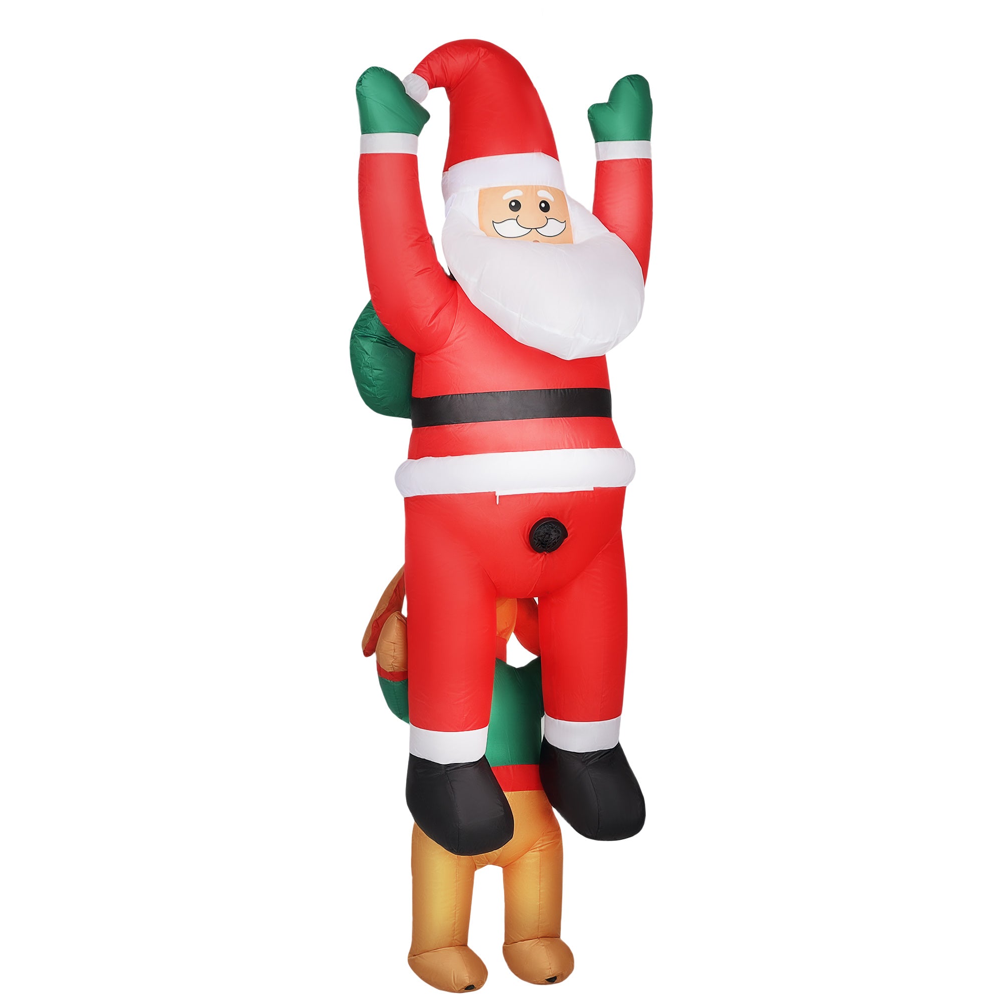 7FT Christmas Inflatable Santa with Dog