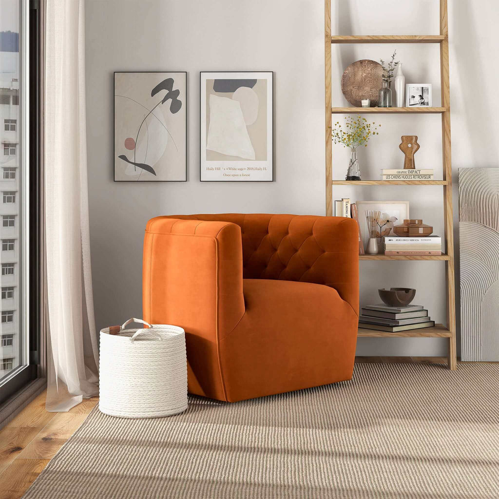 Delaney Burnt Accent Chair
