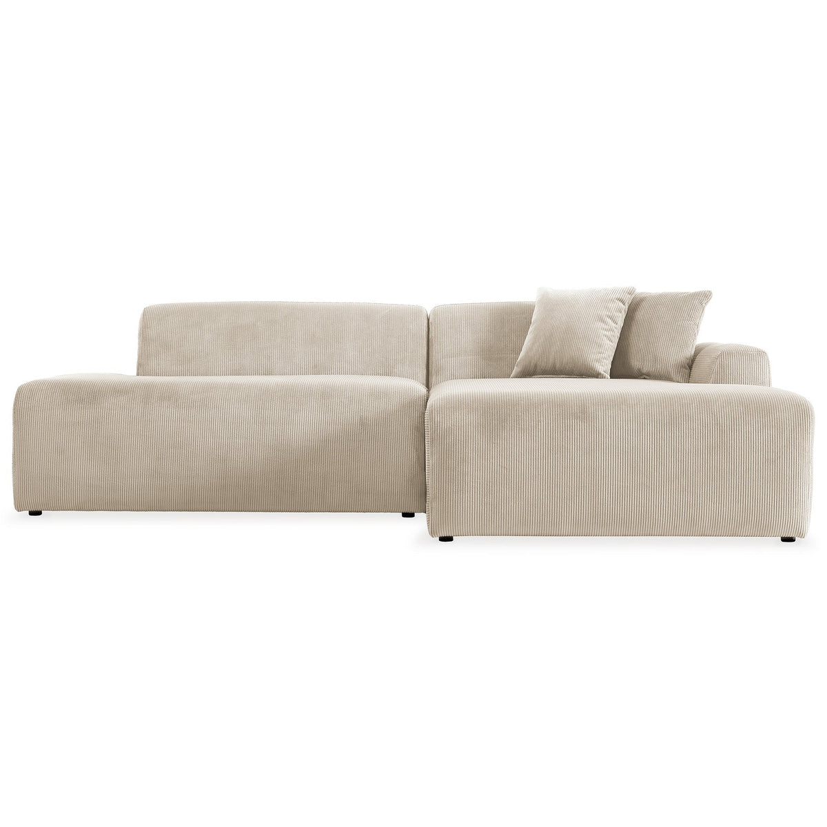 Mar Sectional, 6-Seat, 101-Inch, Beige Velvet