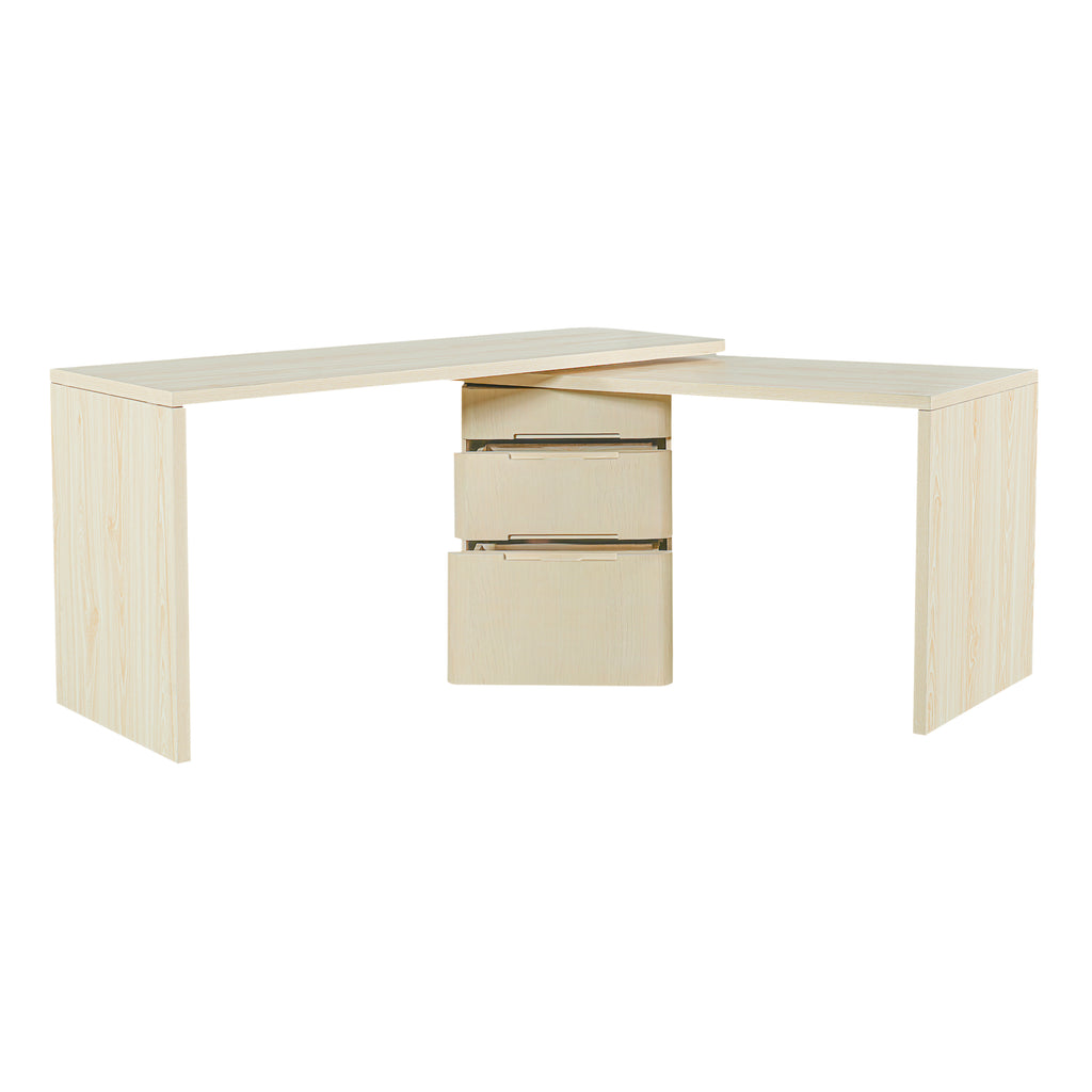 90" Modern L Shaped Desk