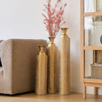Metal Decorative Vases Set of 3