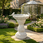 16.54" Garden Bird Bath Statue, Resin