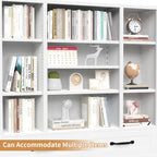 71" Tall Bookcase with Doors, Drawers & Adjustable Open Shelves