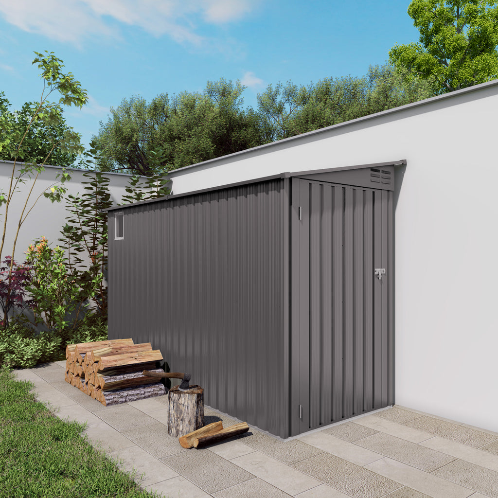 4x9 FT Lean to Shed with Windows