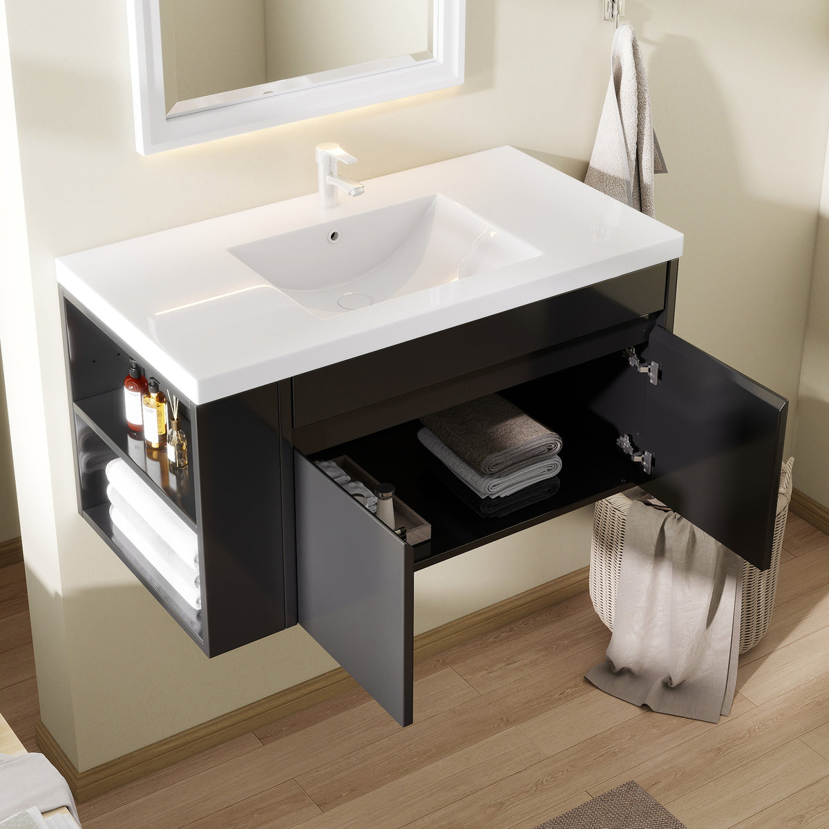 36" Floating Bathroom Vanity with Sink