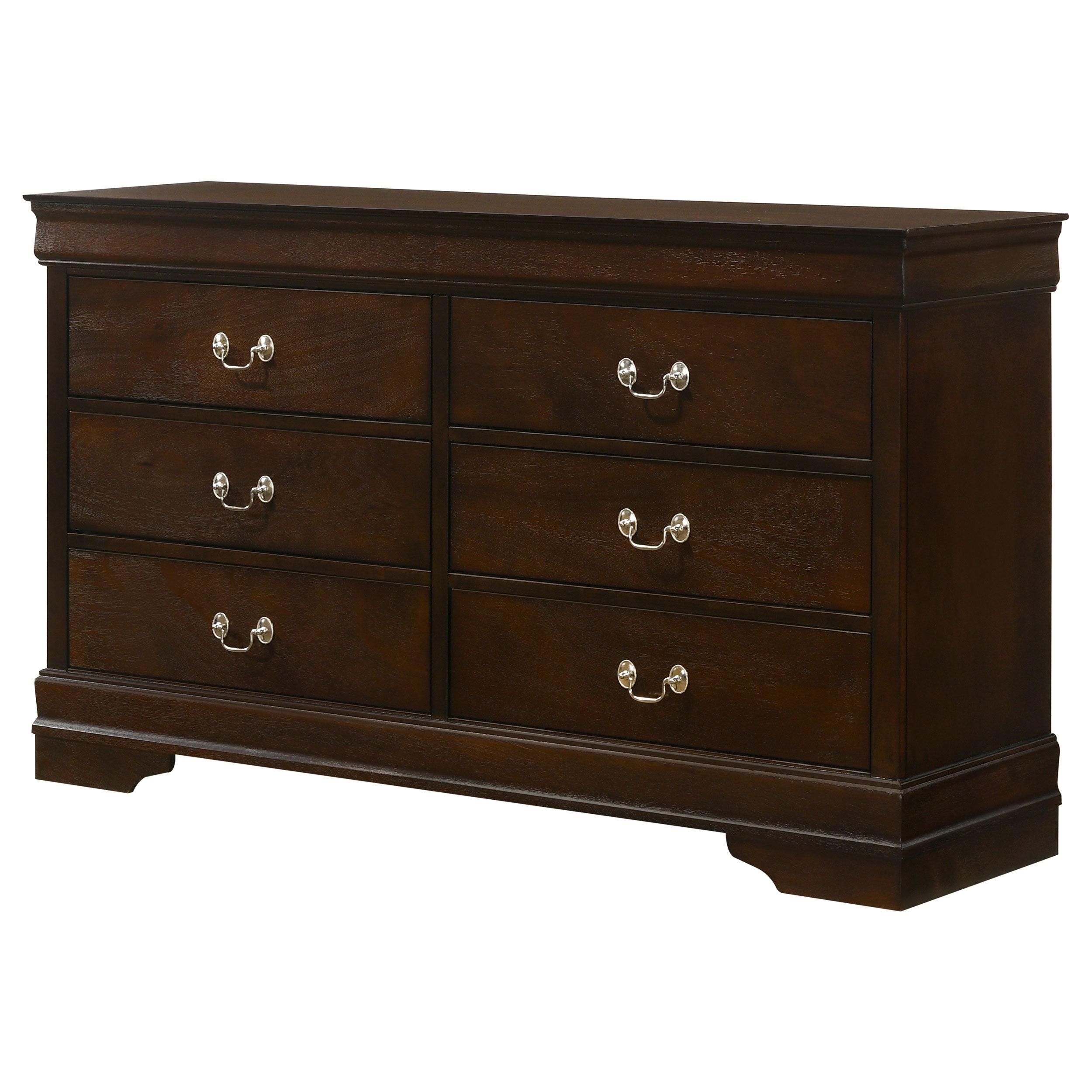 Frances Cappuccino 6-Drawer Dresser