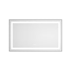 40 x 24 Inch LED Bathroom Mirror with Front and Backlight