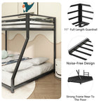 Adam Sturdy Twin Over Full Bunk Bed Metal