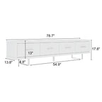 High Gloss TV Stand - 78.7 inches