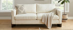 Modern 3-Seater Sofa with Rubberwood Legs