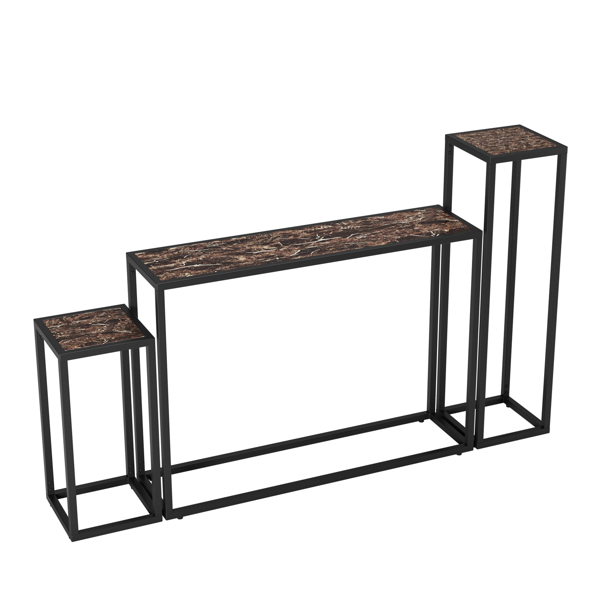 3-Piece Set of Narrow Tables