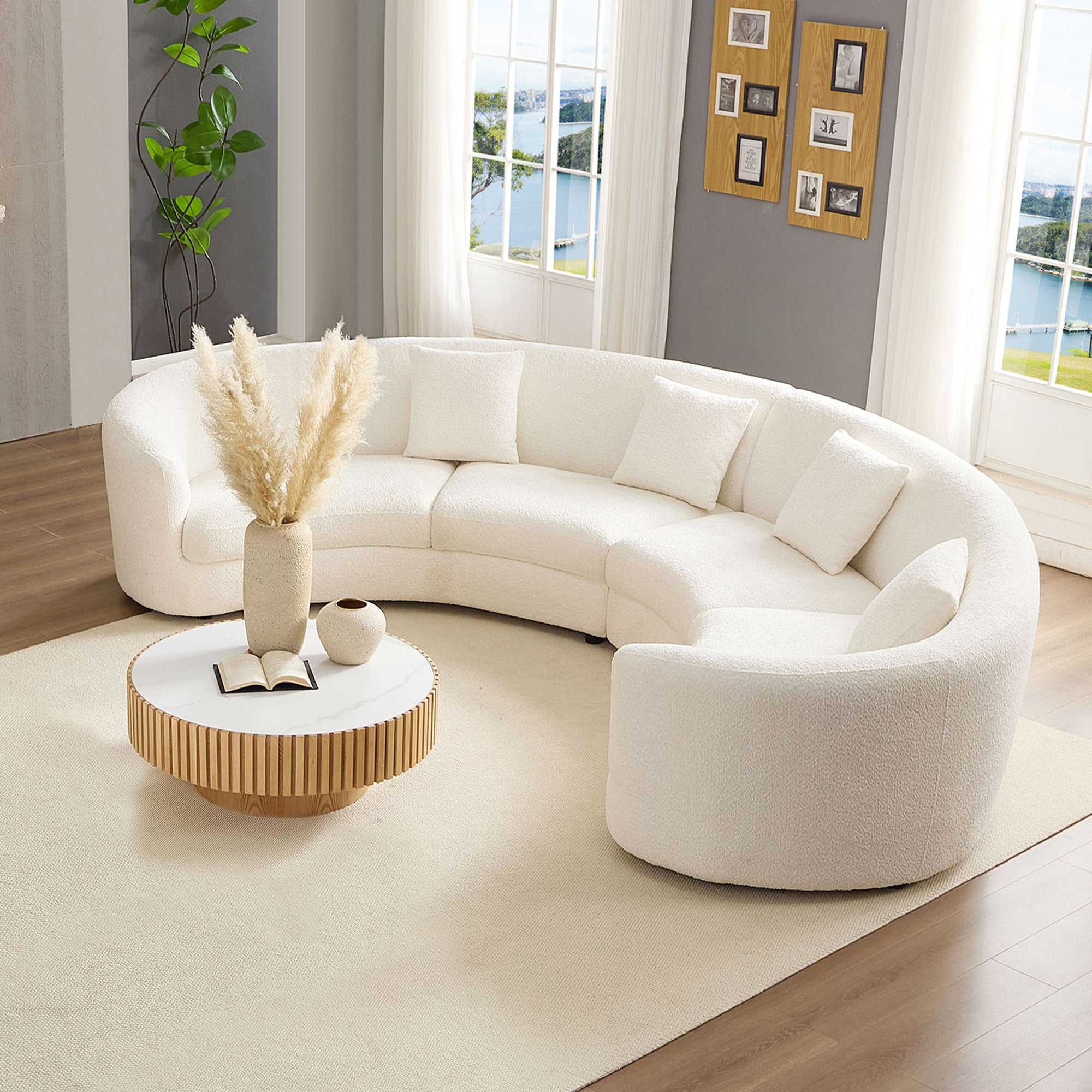 Classic Curved Tight Back Sofa