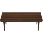 Mia Mid Century Modern Solid Wood Bench