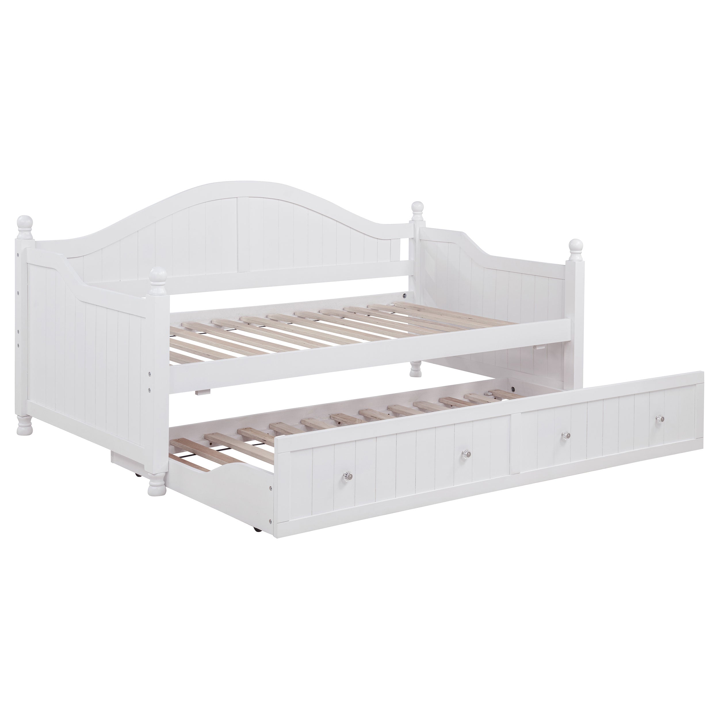 White Twin Daybed with Trundle