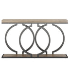 Industrial Console Table - 55" Long Entryway Sofa Table