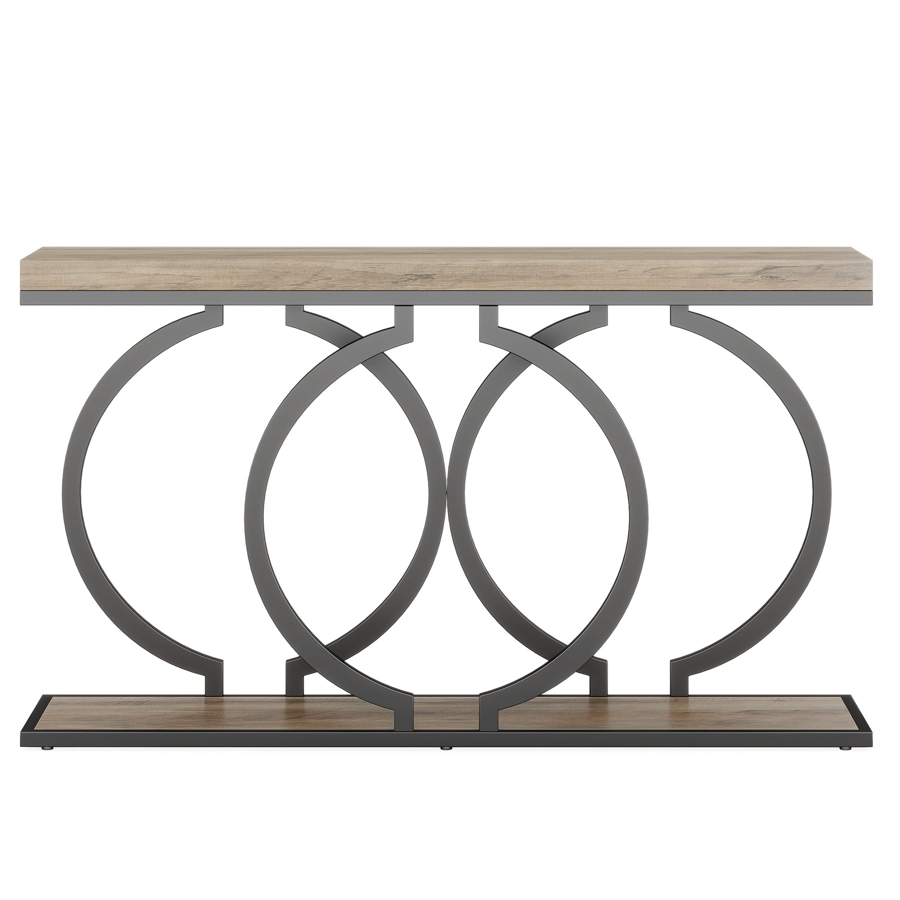 Industrial Console Table - 55" Long Entryway Sofa Table