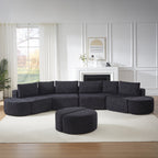 Modular Sofa Set in Chenille Fabric