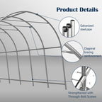 Heavy-Duty 12x20 FT Carport Canopy