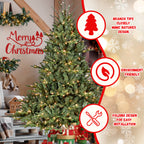 9FT Full-Shape Christmas Tree with 1100 UL Lights