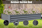 6x3x1ft Galvanized Raised Garden Bed