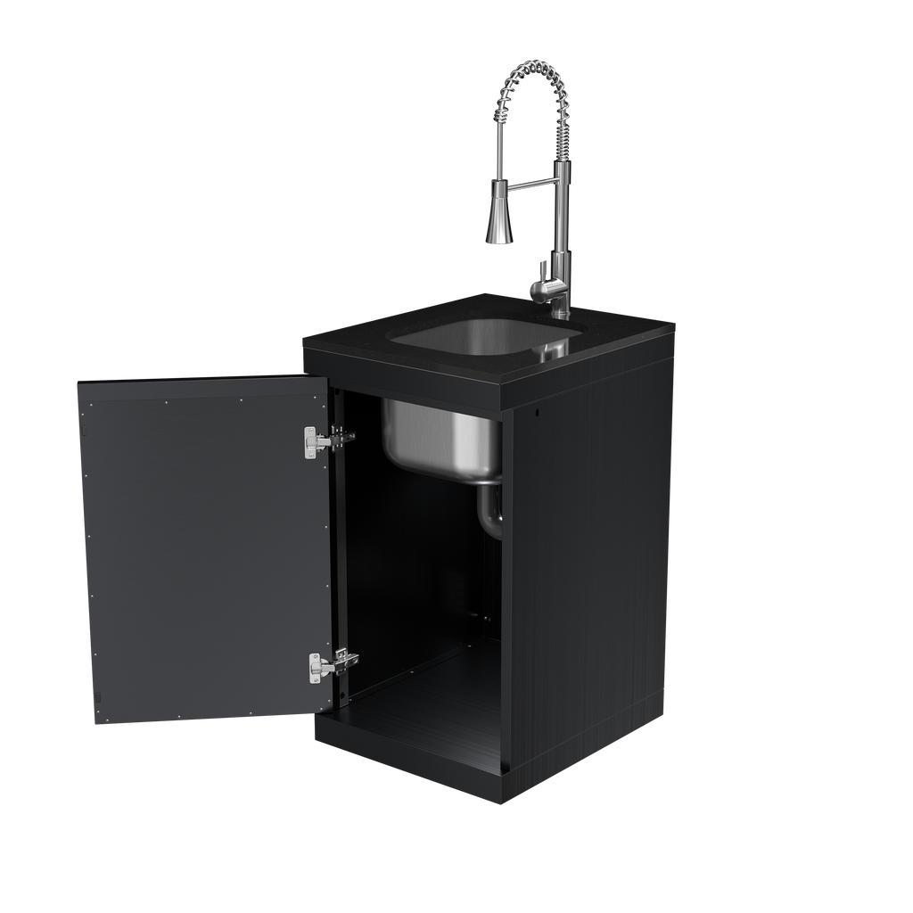 Sink Cabinet with Tap Stainless Steel Outdoor Kitchen Islands