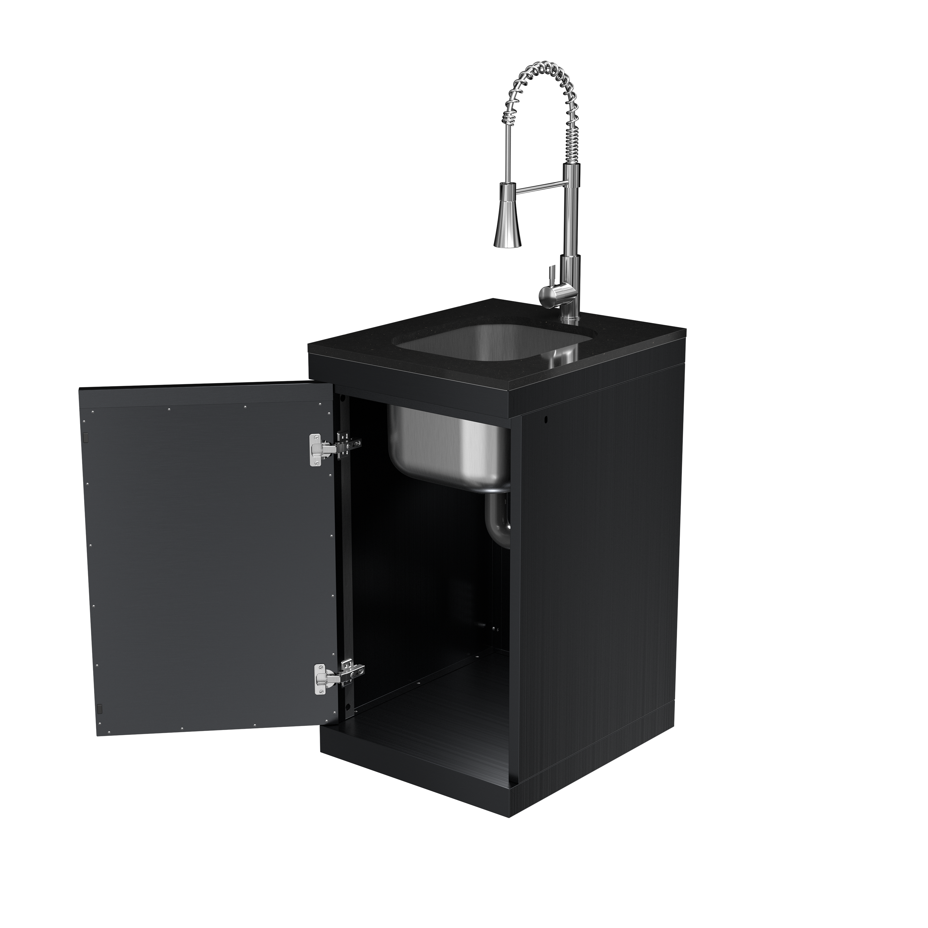 Sink Cabinet with Tap Stainless Steel Outdoor Kitchen Islands