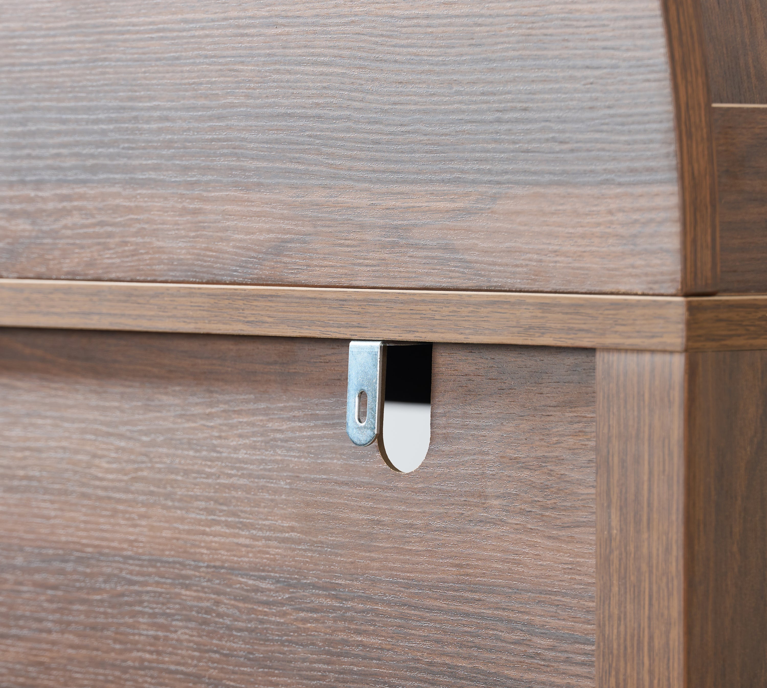Dome Walnut Cabinet with Large Storage Space