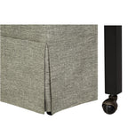 Upholstered Skirted Dining Arm Chair With Hidden Comfort