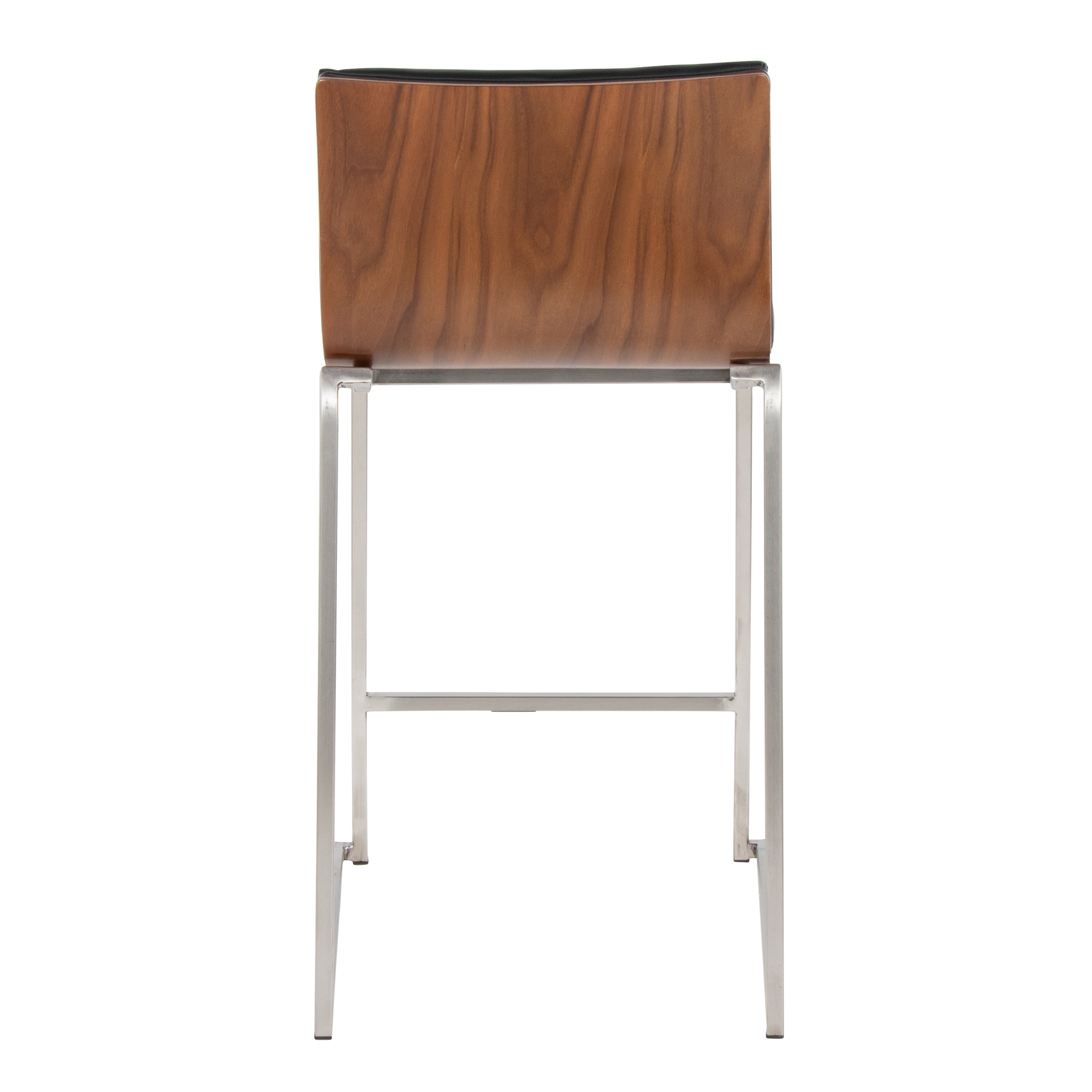 26" Contemporary Fixed-Height Counter Stool in Stainless Steel