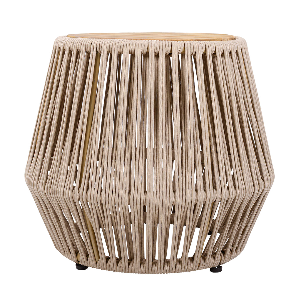 Acacia Wood Side Table