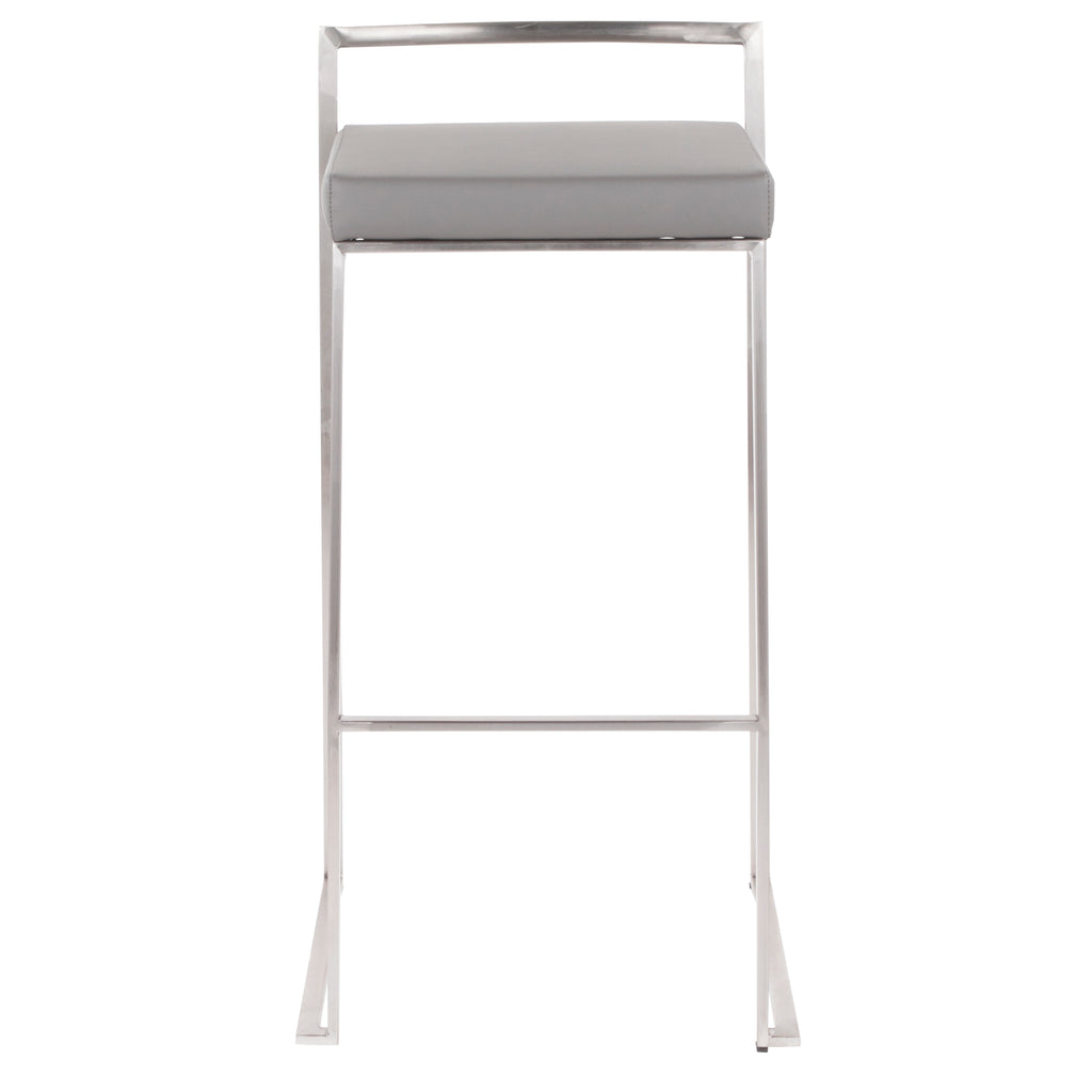30" Contemporary Stackable Barstool Set