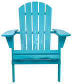 Embossed Wooden Outdoor Folding Adirondack Chair